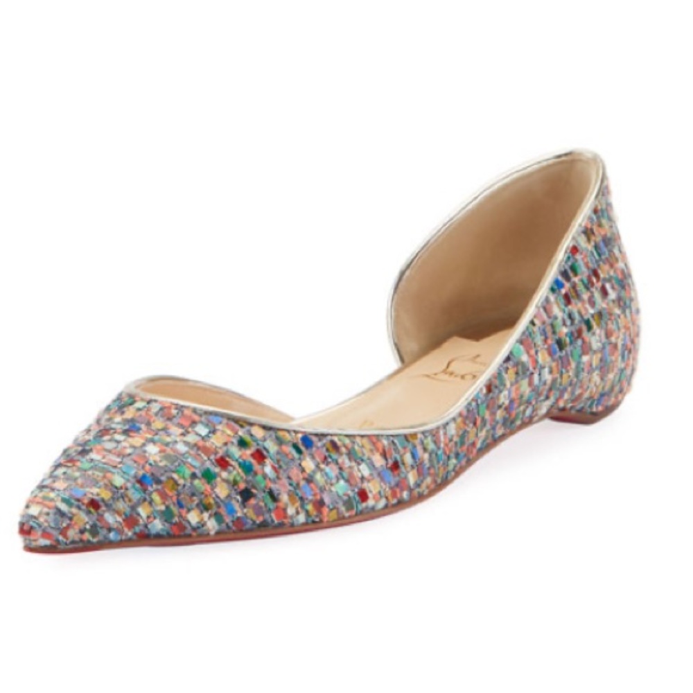 Christian Louboutin Multi Mosaic pointy ballet flats size 37